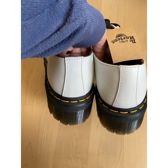 Dr. Martens Women white "1461 Quad" platform lace up shoes *Missized - Picture 6 of 10